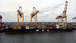 Das 281m lange Containerschiff MSC KATYA R.