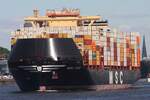 Containerfrachtschiff MSC TOGO (IMO 9974486); Eigner/Betreiber: MSC; Datum: 08.05.2026; Aufnahmeort: Elbe/Hafen Hamburg, Deutschland.