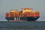 MSC GIOIA TAURO , Containerschiff , IMO 9946738 , Baujahr 2025 , 366 x51 m , 13115 TEU , 30.05.2026 , Cuxhaven-Alte Liebe