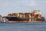 Containerfrachtschiff MSC HEIDi (IMO 9309473) ; Eigner/Betreiber: MSC; Datum: 07.09.2026; Aufnahmeort: Elbe/Hafen Hamburg, Deutschland.