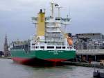 Nathalie Ehler(IMO-9242560; L=134; B=22mtr; 8400kW; Bj.2002; 868TEU)ist in Antwerpen festgemacht; 110830
