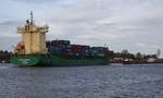 Nordic Luebeck / Monrovia / IMO9483683 am 24.04.2017 auf dem Nord-Ostsee-Kanal bei der Einfahrt in die Schleuse Kiel - Holtenau