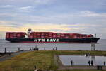 NYK ORION , Containerschiff , IMO 9312999 , Baujahr 2008 , 336 x 45,8 m , 9040 TEU , 31.10.2025 ,Cuxhaven , Alte Liebe , 