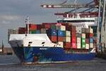 Containerfrachtschiff NORDICA (IMO 9483695); Datum: 01.06.2026; Aufnahmeort: Elbe/Hafen Hamburg, Deutschland.