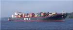 MSC MATILDE auf der Elbe  nach Hamburg einlaufend.(8.10.10)