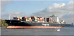 19.10.10 - SAVANNAH EXPRESS aus Hamburg mit Ziel Antwerpen auslaufend.
