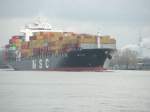 Hamburg a 10.2.06 - MSC DELHI i Hhe Bubendeyufer.