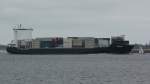 REINBEK   Containerschiff    Lühe   27.04.2013