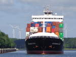 SONDERBORG STRAIT - IMO= 9454242 - BJ.=2012 -14222 To. - 1084 TEU - 9846 KW.- 19 Kn.
Am 28.06.2015 in der Weiche Gr. Königsförde im NOK.