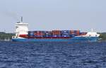 Containerschiff   Stefan Sibum   auf der Kieler Förde in Richtung Schleuse Holtenau,07.06.2018