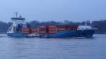 TINA    Containerschiff   28.02.2014     Rüschpark