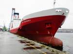 Das Containerschiff Ute Johanna im Flensburger Hafen.(26.10.2009)