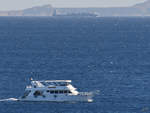 Das Ausflugsboot  Abougammel  auf dem Roten Meer. (Scharm El-Scheich, Dezember 2018)
