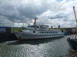 Das Fahrgast und ausflugsschiff MS Adler 5 am 29.07.21 in Nordstrand 