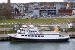 Das 32m lange Fahrgastschiff ADLER IV (IMO:7636963) am 21.11.25 in Rostock.