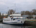 Das Fahrgastschiff Baltica(IMO: 5302063)wartet im Rostocker Fracht und Fischereihafen auf das baldige Ende.03.04.2026