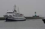 11.10.2014 - MS Cap Arkona passiert den Leuchtturm von Sassnitz.