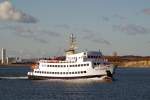 Fahrgastschiff  Cap Arkona  am 04.04.15 vor Sassnitz.