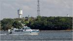 Die FLAGGSKÄR ist ein Fahrgastschiff der Blekingetrafiken. Hier ist sie am 27.07.2018 in Karlskrona unterwegs.