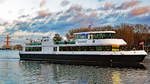 Fahrgastschiff HANSE am Nachmittag des 30.12.2018 im Hafen von Lübeck-Travemünde