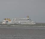 Die  Lady von Büsum  am 11.07.09 kurz nach ihren Auslaufen aus dem Hafen von Büsum unterwegs nach Helgoland.
