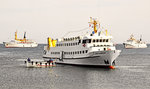 LADY VON BÜSUM (IMO 8009258) im Hafen von Helgoland.