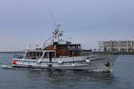 Die 1967 gebaute MERKUR II am 25.01.2020 in Warnemünde.