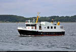 Motorschiff Nordica der Reederei Ludwig ist beim Ostseebad Laboe unterwegs.
Aufgenommen während einer Hafenrundfahrt.
[2.8.2019 | 11:47 Uhr]