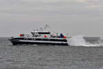 NORDLICHT , Fahrgastschiff , IMO 8816015 , 39 x 9 m , Baujahr 1989 , Cuxhaven - Alte Liebe , 11.04.2025 ,
