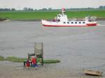 Dangast: die  Etta von Dangast  luft ein. Im Vordergrund: der  kaiser-buthatha-freie Thron .