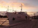 Holz Fahrgastschiff am Vranjic fr Jadrolinija gebaut.