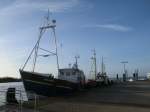 Zwei Fischkutter,am 17.November 2013 im Hafen von Schaprode.