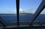 Kurz vor Helgoland kreuzt die MS Atlantis die Strecke des Halunder Jet. Natrlich sind solche Manver abgesprochen. Aufgenommen am 13.07.2008 vom Oberdeck des Halunders.