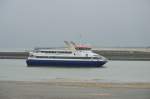 Fährboot  Prinses Maxima , die zwischen Vlissingen und Breskens verkehrt. Hier ist sie bei der Einfahrt in den Fährhafen in Breskens.22.9.2013