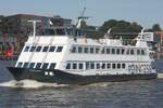Fahrgastschiff PRINCESS (IMO 8876302); Eigner/Betreiber: Reederei Kapit�n Pr�sse; Datum: 29.07.2026; Aufnahmeort: Elbe/Hafen Hamburg, Deutschland.