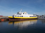 Gastroschiff MS  VATERLAND ,am 02.April 2016,im Heimathafen Lubmin.