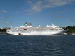 AMADEA (IMO 8913162) am 25.6.2014 im Kieler Hafen /  ex ASUKA, NYK Cruises, Tokio bis Feb.