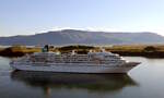 Das 192m lange Kreuzfahrtschiff AMADEA (IMO 8913162) am 31.05.25 eingehend Reykjavik. Das 192m lange Kreuzfahrtschiff AMADEA (IMO 8913162) am 31.05.25 eingehend Reykjavik.