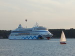 AIDAAURA auslaufend Kiel am 27.8.16