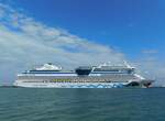 AIDAsol von AIDA Cruises läuft in Warnemünde am 24.04.2021 ein.