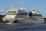 Kreuzfahrtschiff AIDASOL (IMO 9490040);  Eigner/Betreiber: Aida; Datum: 10.08.2025; Aufnahmeort: Elbe/Hafen Hamburg, Deutschland.