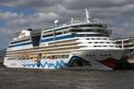 Kreuzfahrtschiff AIDA LUNA (IMO 9334868); Eigner/Betreiber: AIDA; Datum: 10.08.2025; Aufnahmeort: Elbe/Hafen Hamburg, Deutschland. (weiterer Suchbegriff: AIDAluna )