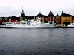 Die Birger Jarl vor der Stockholmer Gamla Stan am 14.7.13