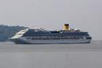 Am 21.Jänner 2024 lag unter anderem auch die  Costa Serena  IMO 9343132 (Baujahr 2007 - Fincantieri Sestri / Genua - Heimathafen Genua, Italien) in der Patong Bay vor Anker.