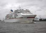 Die  schnste Yacht der Welt : M/S EUROPA am 19.07.12 auslaufend Hamburg