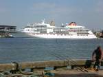 MS Europa am 16.7.2007 am Pier von Klaipeda/Litauen.