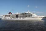Kreuzfahrtschiff EUROPA 2 (IMO 9616230); Eigner/Betreiber: Hapag Lloyd Kreuzfahrten; Datum: 14.07.2026; Aufnahmeort: Elbe/Hafen Hamburg, Deutschland.
