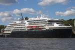 Kreuzfahrtschiff FRIDTJOF NANSEN (IMO 9813084); Datum: 07.05.2026; Aufnahmeort: Elbe/Hafen Hamburg, Deutschland.