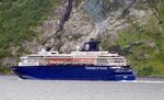 Das Kreuzfahrtschiff MS HORIZON am 06.09.16 in der Zufahrt zum Geiranger (NOR)