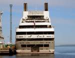 Das 142m lange Kreuzfahrtschiff Le Soleal am 20.05.18 in Tallinn